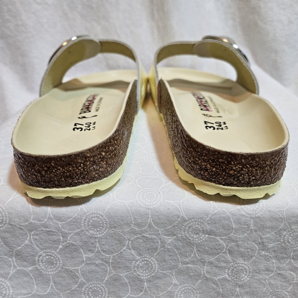 Women's Birkenstock Madrid Big Buckle Leather Slides US Size 6-6.5 EUSize 37 - Picture 9 of 11